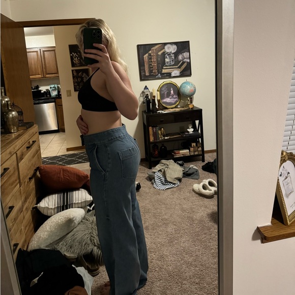 Express Wide Leg Jeans NWOT - Picture 5 of 6